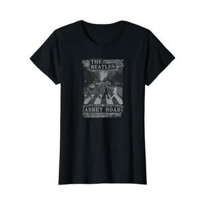 The Beatles Brick Wall Adult Womens T-Shirt